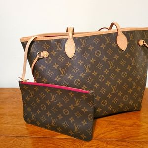 AUTHENTIC - Louis Vuitton - Neverfull MM - Peony